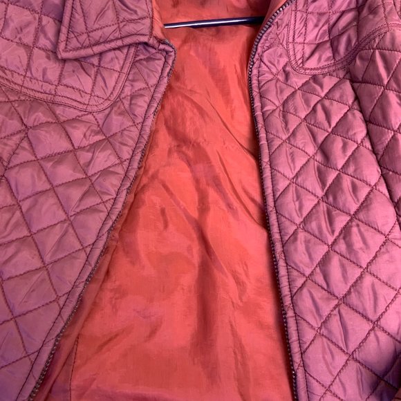 buffalo david bitton | Burgundy Quilted Jacket - Women Size Medium (M) - Picture 6 of 9